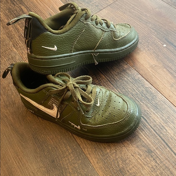 Nike Other - Nike Olive Green Sneakers with White Logo